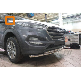 Защита переднего бампера Hyundai Tucson 2016